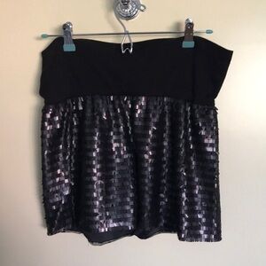 Bebe sequin mini skirt
